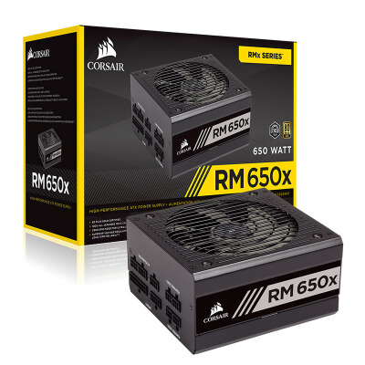 美商海盗船 (USCORSAIR) 额定650W RM650x 金牌全模组电脑电源（80PLUS金牌低噪音 _全日系电容）【799.0】